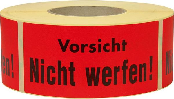 lag1104847.jpg Hinweis Etiketten Vorsicht nicht werfen 1.000 Stk/Rolle