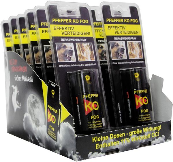 lag190820.jpg Display Pfeffer-KO FOG im Blister Inhalt 12 x 40 ml