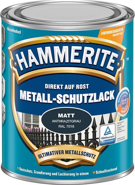Hammerite Metallschutzlack 750 ml matt anthrazitgrau