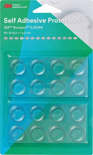 lag190100.jpg Bumpon, 16 Stk. Elastikpuffer Transp. 19,1 x 4,1mm
