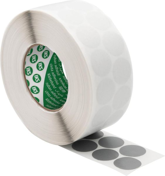 Ronden/ Klebepunkte Gewebeklebeband 30mm grau, 3.125 Stk pro Rolle