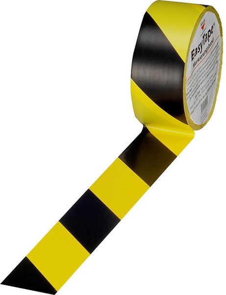 Markierungsband 75mmx33m schwarz/gelb
