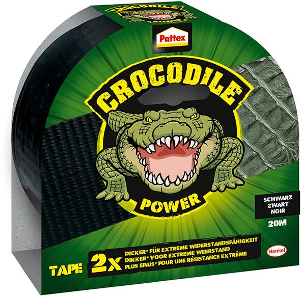 Pattex Crocodile Klebeband schwarz 20m