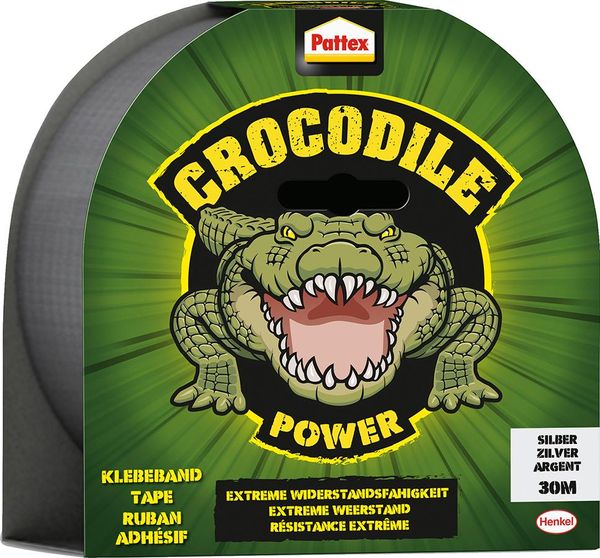 Pattex Crocodile Klebeband silber 10m