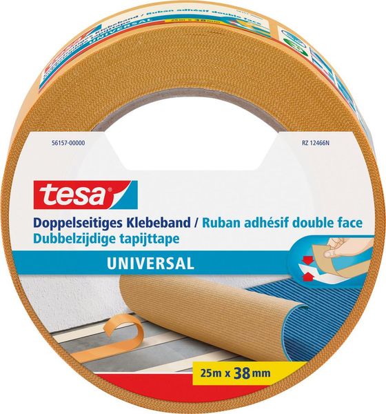 Klebeband doppelseit. 25m x 38mm Universal