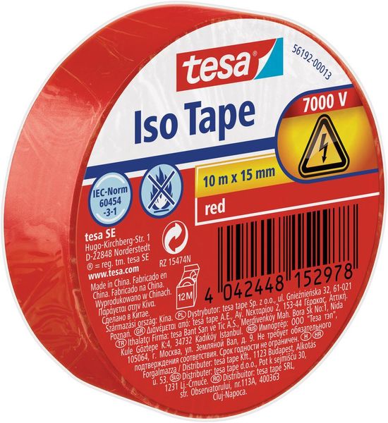 Isolierband rot 10mx15mm