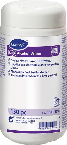 Suma Alcohol wipes Spenderdose a 150 Tücher Desinfektionstücher