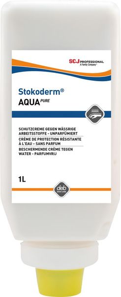 asg114380.jpg Stokoderm® AQUA PURE Spezial-Hautschutzcreme 1.000 ml Softflasche