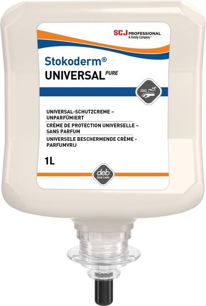 asg114373.jpg Stokoderm® UNIVERSAL PUREHautschutzcreme univers. 1 l Kartusche