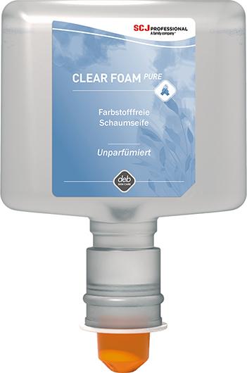 fas139936.jpg CLEAR FOAM PURE milde Schaumseife 1,2 l Kartusche Duft- und farbstofffrei