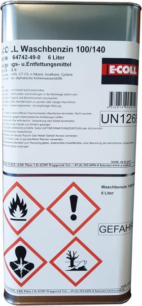 Waschbenzin 6L Kanister Lagerbesorgung
