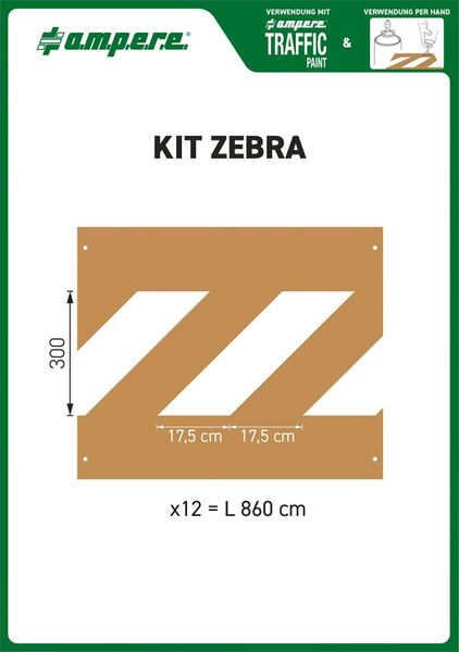 lag188725.jpg Schablonenset Schablonen KIT Zebra
