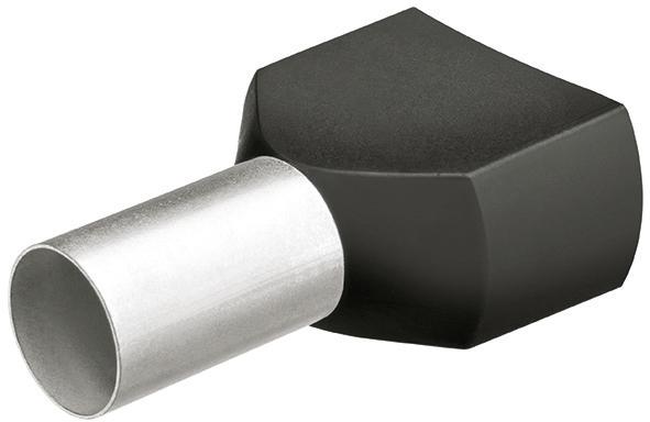 pre124306.jpg Aderendhülse Twin mit Kragen 10mm 2x1,50mm2 a 200St. KNIPEX