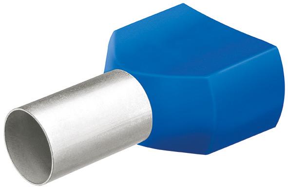 pre124307.jpg Aderendhülse Twin mit Kragen 10mm 2x2,50mm2 a 100St. KNIPEX