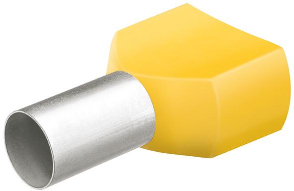 pre124309.jpg Aderendhülse Twin mit Kragen 14mm 2x6,00mm2 a 50St. KNIPEX
