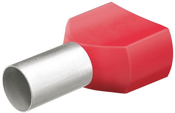 pre124310.jpg Aderendhülse Twin mit Kragen 12mm 2x1,00mm2 a 50St. KNIPEX