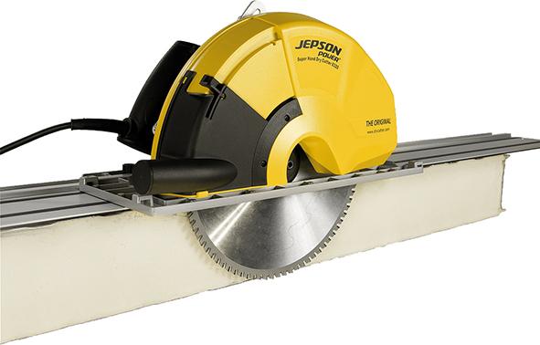 tel111381.jpg Metallhandkr.säge Super Hand Dry Cutter 8320 m. Sägeblatt D=320mm 84Z inkl. Schiene Jepson