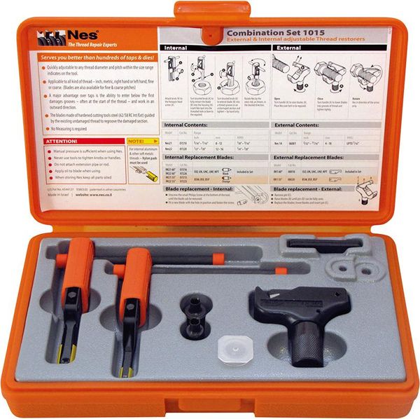 Gewinde-Nachschn.-Set I:8-16mm, A:4-19mm NES