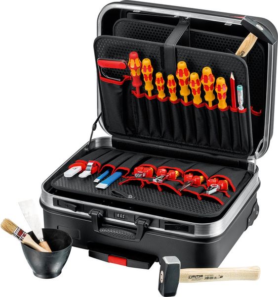 lag189174.jpg Werkzeugsortiment Basic Elektro 24-teilig im Trolley Knipex