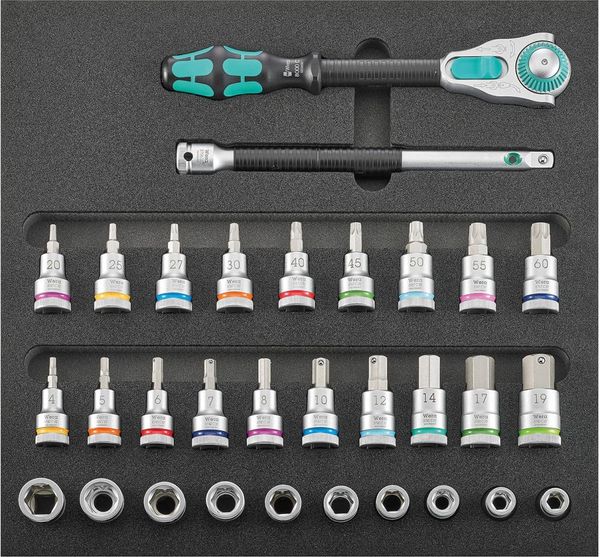 pre128288.jpg Werkzeugmodul 1/3 Steckschlüssel 1/2" Zyklop und Haltefunktion Wera