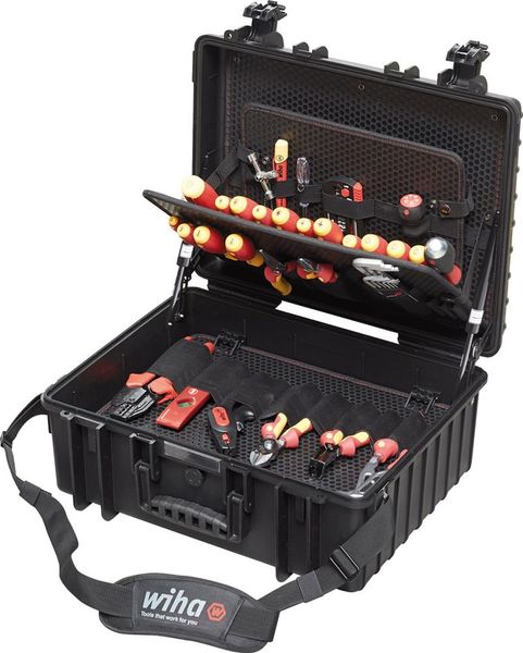 pre124208.jpg Werkzeugsortiment XL Elektriker 80-teilig in Koffer Wiha