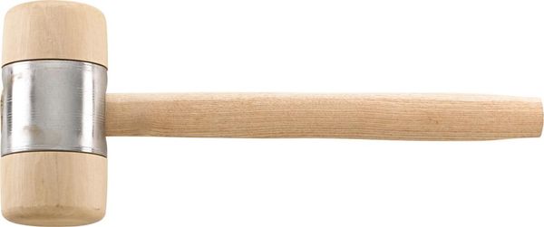 uwh100911.jpg Holzhammer DIN 7462B Kopf-D. 90x180mm mit Metallmantel FORTIS