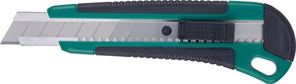 Cuttermesser Kunststoff 18mm m. 3 Klingen FORTIS