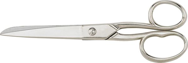 pre130158.jpg Allzweckschere 180mm vernickelt, 1 rundes und 1 langes Griffauge KIESEL
