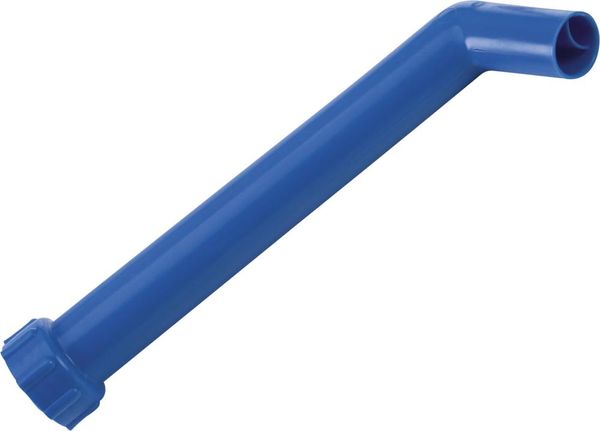 Auslaufrohr starr HD-PE blau L260 mm
