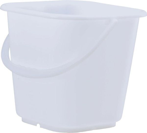 Industrieeimer 14 l B292xT292xH292 mm natur eckig ohne Ausguß