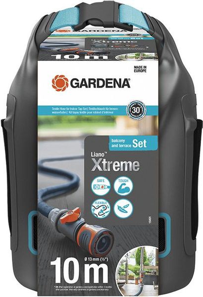 Textilschlauch Set Liano Xtreme 1/2" 10m Indoor-Adapter Tasche -Aktion-