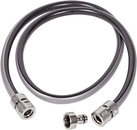 Anschlussset f. Schlauchwagen 1/2" 13mm 1,5m MS Ni GEKA plus Stecksystem