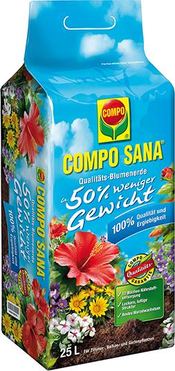 COMPO SANA Blumenerde 40 l, 50% weniger Gewicht