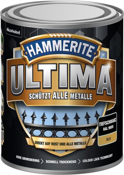lag192120.jpg Metall-Schutzlack Matt Ultima (wb) 750 ml tiefschwarz