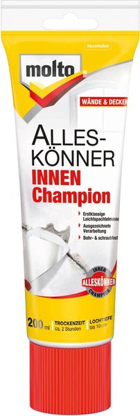 Fertigspachtel 200 ml Champion lleskoenner innen molto