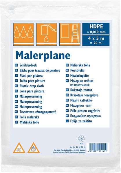 Abdeckplane HDPE 10 my 50 qm = 4 x 12,5 m