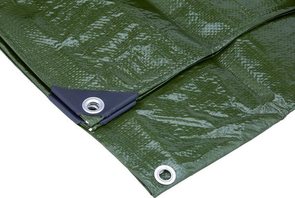 Gewebe-Abdeckplane 3 x 4 m 140g/m² grün