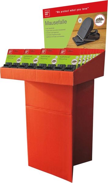 lag184345.jpg Mausefalle SuperCat 2er Set inkl. Köder Display, Inhalt 40 Stück Swissinno Solution