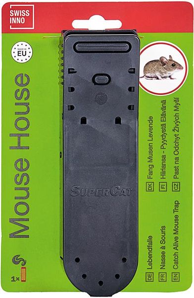 lag165893.jpg Lebendfalle Mausehaus inkl. Köder SuperCat Swissinno Solution