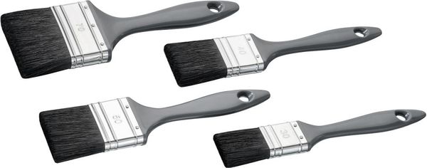 Lackier-Pinsel-Set 4-tlg schw.Borste 30/40/50/70mm