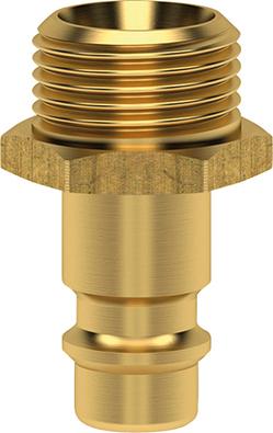 idt112634.jpg Stecknippel für Kupplung NW 7,2mm, Messing, Serie ES, AG G1/4" LÜDECKE