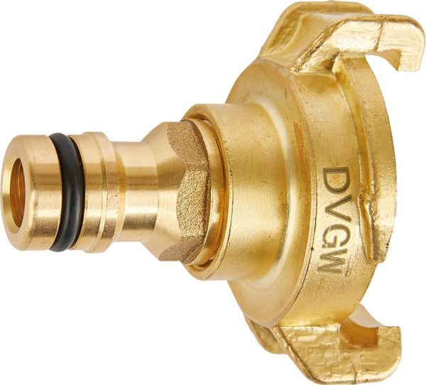 GEKA plus-Übergansstück Stecksystem KTW, Messing, Stecker und Klaue, SB