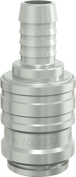 WaterProfi Kupplung Serie WPN DN9, o.Ventil, Tülle 19mm, 3/4", LÜDECKE