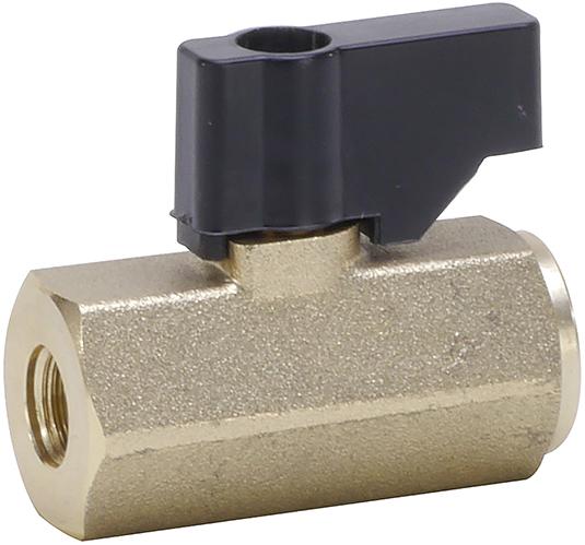 Kugelhahn Mini BR 93700 Flügelgriff, IG/IG G 1/8", PN 12, Aluminium BEE