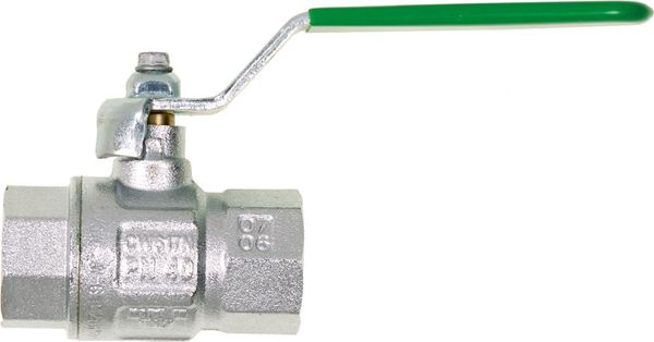 lag1104891.jpg Trinkwasserkugelhahn DIN-DVGW, MS vernickelt, Hebelgriff, IG/IG, G 3/4", PN40, SB
