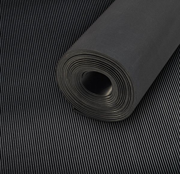 Feinriefenmatte SBR, schwarz, 3mm, 1000mm 10m FORTIS