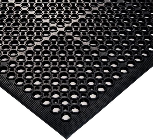 pim103849.jpg Arbeitsplatz-Ringmatte SBR, schwarz 12mm, 2900x900mm