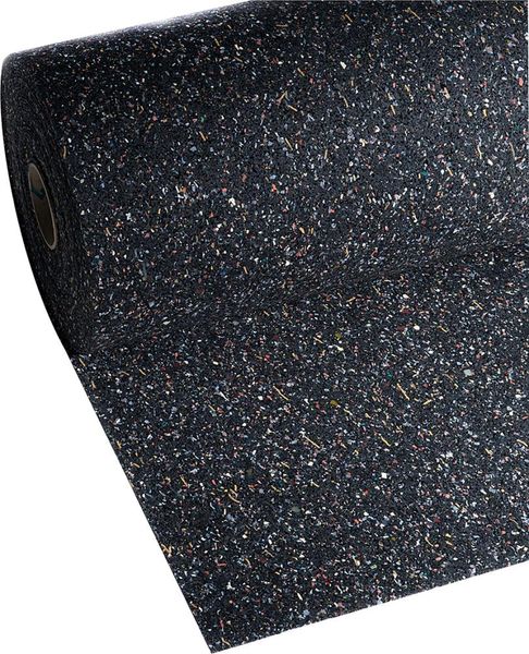 lag1100859.jpg Recyclingmatte Gummi/PU, schwarz-bunt 3mm, 1500mm 5m