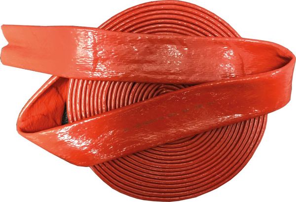 Feuerschutzschlauch Silikon/Fiberglas, rot, 115 x 127,00mm STRECKE