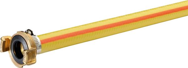 Wasserschlauch Plexus AT gelb, 1/2", 25m mit 2 Klauen-Kupplungen APD